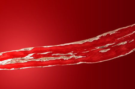 fresh red lemonade water in a bottleの写真素材