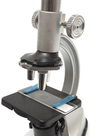 Microscope isolated on white background