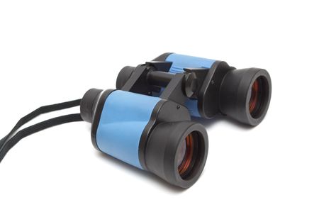 binoculars isolated on white backgroundの写真素材