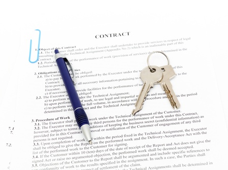 Legal document for sale of real estate propertyの写真素材