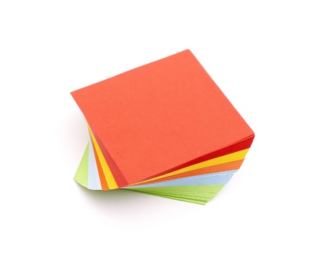 Reminder notes isolated on the white background