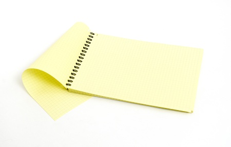 spiral book isolated on a white backgroundの写真素材