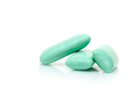 chewing gum isolated on a white backgroundの写真素材