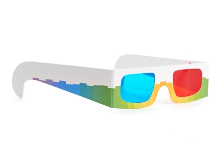 3d glasses isolated on a white background
