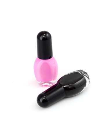 nail polish isolated on a white backgroundの写真素材