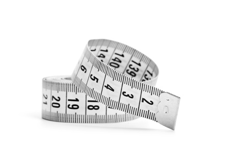 white tape measuring