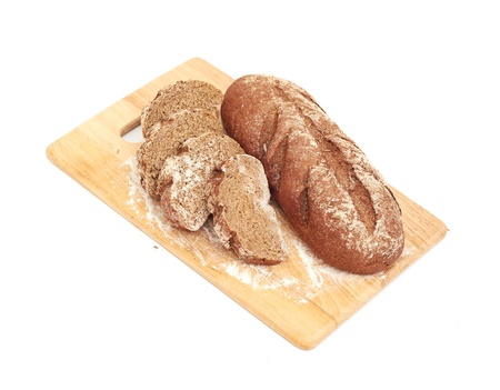 Fresh bread with ear of wheat