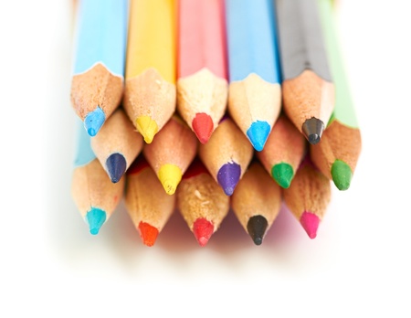 Colored pencils macroの写真素材