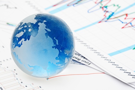 Crystal Global on Financial Chartの写真素材