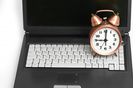 shot of office work in relation with time efficiency の写真素材