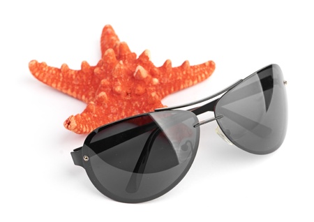 sea star and sungassesの写真素材