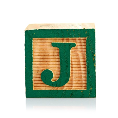 wooden cube alphabetの写真素材