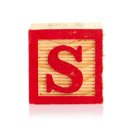 wooden cube alphabetの写真素材