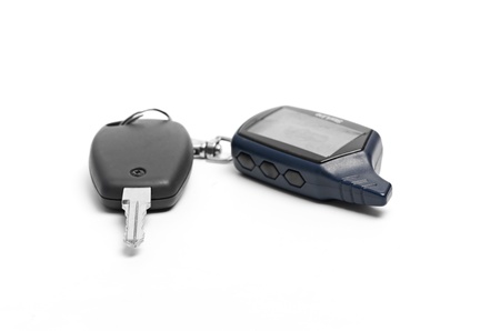 remote car key isolated on white background