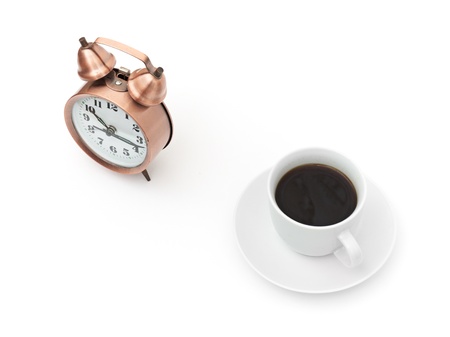 break for coffee isolated on white background