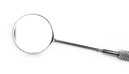 dental tools isolated on whiteの写真素材