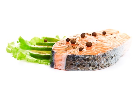 salmon and limeの写真素材