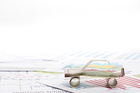 car made from dollarの写真素材