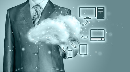 Cloud computing, technology connectivity conceptの写真素材