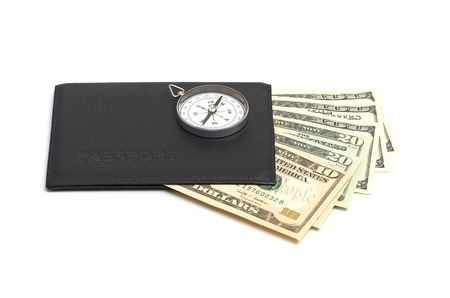 Passport and moneyの写真素材