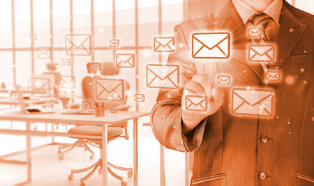 Businessman email conceptの写真素材