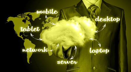 Cloud computing, technology connectivity conceptの写真素材
