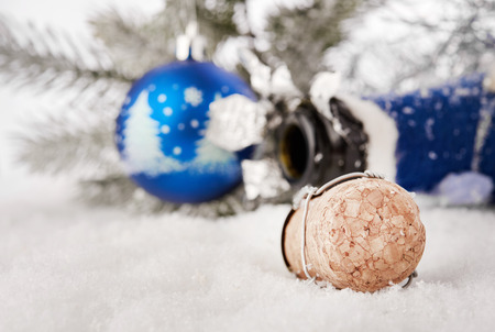 New Year\'s Champagne cork new year\'s 2015の写真素材