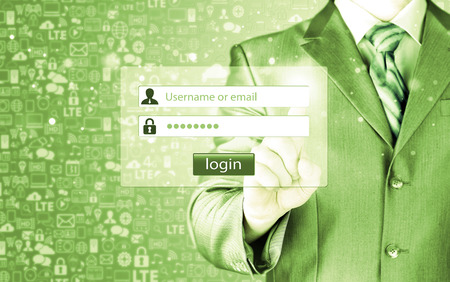 login and passwordの写真素材