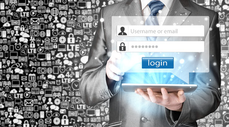 login and passwordの写真素材