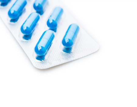 Pills in blister pack closeup
