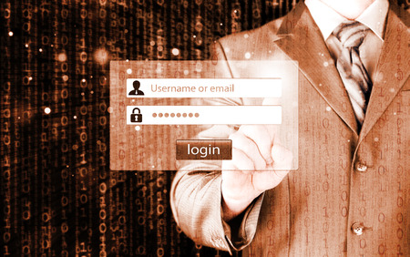 login and passwordの写真素材