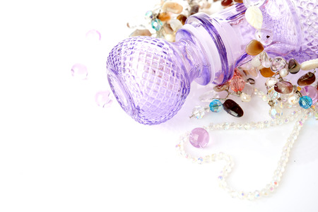 Beautiful crystal decanter standsの写真素材