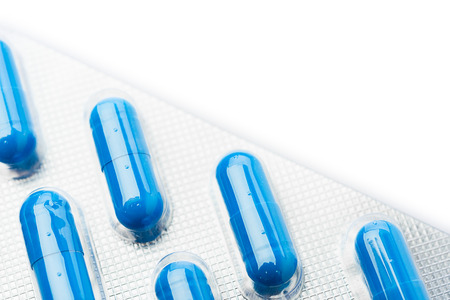 Pills in blister pack closeupの写真素材
