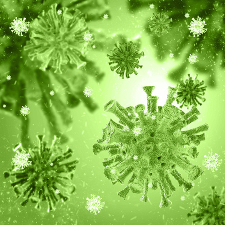 bacterial intruder cells causing sicknessの写真素材
