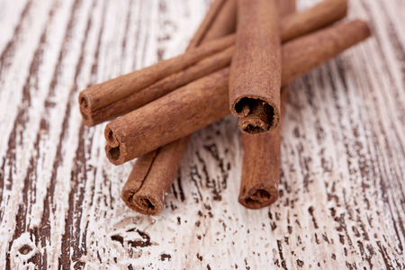 Bunch of cinnamon sticksの写真素材