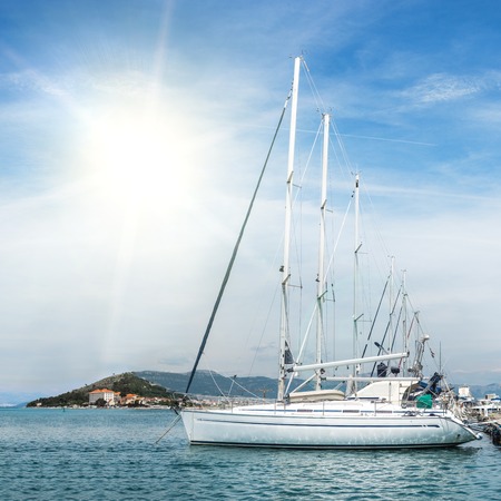 Sailing boats in marina
