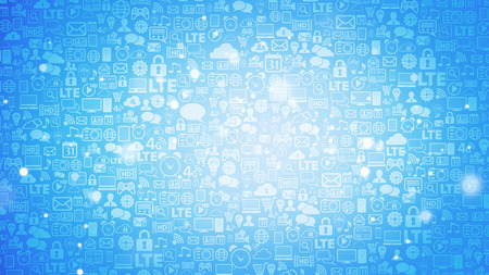 background of icons social computer networkの写真素材