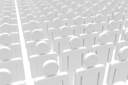 group of people figures on white backgroundの写真素材