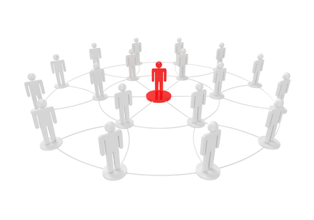 leadership business concept 3dの写真素材