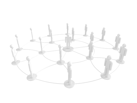 social network conceptの写真素材