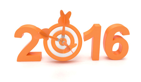 2016 target 3d render illustration