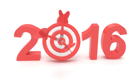 2016 target 3d render illustration