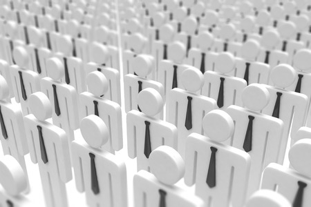 group of people figures on white backgroundの写真素材