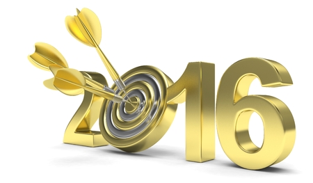 2016 target 3d render illustration