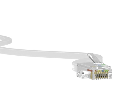 wire rj-45 on a white background, isolated
