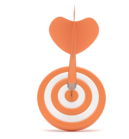 arrow darts in targetの写真素材