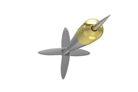 dart isolated on whiteの写真素材