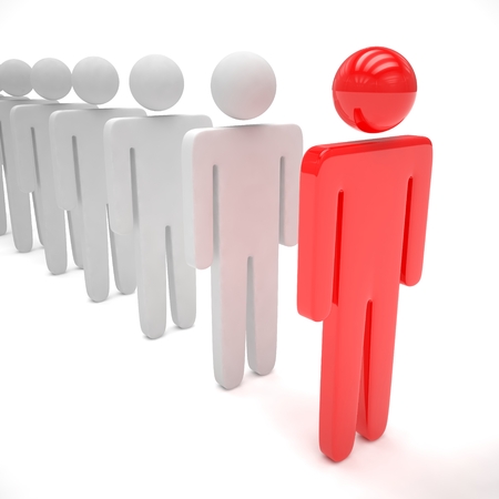 leadership business concept. 3D rendering.の写真素材