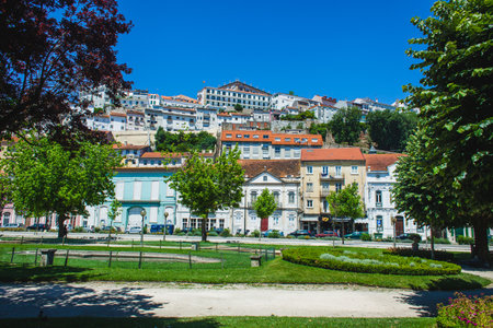 view on small old european city