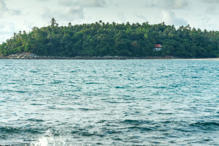 view on the Kata beach on the Phuket island of Thailandの写真素材